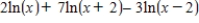 <strong>Write the expression as the logarithm of a single quantity.</strong> A) B) C) D) E) 