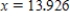 <strong>Solve the following equation for accurate to three decimal places. </strong> A) B) C) D) E)