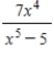 <strong>Find the derivative of the following function. </strong> A) B) C) D) E) 