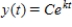 Find the exponential function   that passes through the two given points (0,7)and (6,8).