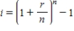 The effective yield is the annual rate i that will produce the same interest per year as the nominal rate compounded n times per year.For a rate that is compounded n times per year,the formula for effective yield is given as Find the effective yield for a nominal rate of 9%,compounded monthly.Round your answer to two decimal places. 
