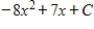 <strong>Find the indefinite integral and check the result by differentiation. </strong> A) B) C) D) E) none of the above