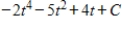 <strong>Find the indefinite integral and check the result by differentiation. </strong> A) B) C) D) E)