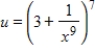<strong>Identify u and for the integral </strong> A) and B) and C) and D) and E) and
