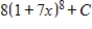 <strong>Find the indefinite integral of the following function and check the result by differentiation. </strong> A) B) C) D) E) none of the above