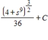 <strong>Find the indefinite integral of the following function and check the result by differentiation. </strong> A) B) C) D) E) none of the above