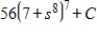 <strong>Find the indefinite integral of the following function and check the result by differentiation. </strong> A) B) C) D) E) none of the above