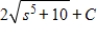 <strong>Find the indefinite integral of the following function and check the result by differentiation. </strong> A) B) C) D) E)