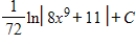 <strong>Find the indefinite integral. </strong> A) B) C) D) integral does not exist E) none of the above