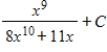<strong>Find the indefinite integral. </strong> A) B) C) D) integral does not exist E) none of the above