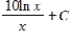 <strong>Find the indefinite integral. </strong> A) B) C) D) E) none of the above
