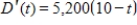 <strong>The rate of depreciation of a building is given by dollars per year, Use the definite integral to find the total depreciation over the first 10 years. </strong> A) $260,000 B) $26,000 C) $130,000 D) $13,487 E) $520,000