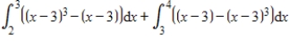 <strong>Set up the definite integral that gives the area of the region bounded by the graphs. </strong> A) B) C) D) E)