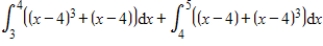 <strong>Set up the definite integral that gives the area of the region bounded by the graphs. </strong> A) B) C) D) E)