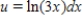 <strong>Identify u and dv for finding the integral using integration by parts. </strong> A) ; B) ; C) ; D) ; E) ;