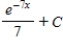 <strong>Use integration by parts to evaluate . </strong> A) B) C) D) E) 