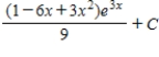 <strong>Use integration by parts to evaluate Note that evaluation may require integration by parts more than once. </strong> A) B) C) D) E) 