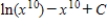 <strong>Use integration by parts to find the integral below. </strong> A) B) C) D) E)