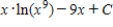 <strong>Use integration by parts to find the integral below. </strong> A) B) C) D) E)