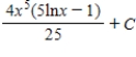 <strong>Use integration by parts to evaluate </strong> A) B) C) D) E)