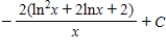 <strong>Find the indefinite integral. </strong> A) B) C) D) E)