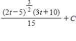 <strong>Find the indefinite integral. </strong> A) B) C) D) E)