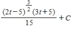 <strong>Find the indefinite integral. </strong> A) B) C) D) E)