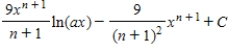 <strong>Use integration by parts to find the integral below. ,( , ) </strong> A) B) C) D) E)