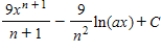 <strong>Use integration by parts to find the integral below. ,( , ) </strong> A) B) C) D) E)