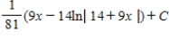 <strong>Use a table of integrals with forms involving to find </strong> A) B) C) D) E)