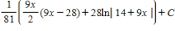 <strong>Use a table of integrals with forms involving to find </strong> A) B) C) D) E)