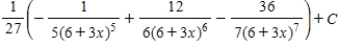 <strong>Use a table of integrals to find the indefinite integral </strong> A) B) C) D) E)