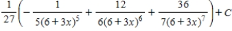 <strong>Use a table of integrals to find the indefinite integral </strong> A) B) C) D) E)