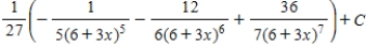 <strong>Use a table of integrals to find the indefinite integral </strong> A) B) C) D) E)