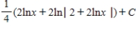 <strong>Use a table of integrals to find the indefinite integral </strong> A) B) C) D) E) 
