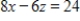 <strong>Find the intercepts of the plane given by </strong> A) The x-intercept is The z-intercept is B) The x-intercept is The z-intercept is C) The x-intercept is The z-intercept is D) The x-intercept is The z-intercept is E) The x-intercept is The z-intercept is 