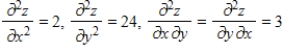 <strong>Find the four second partial derivatives.Observe that the second mixed partials are equal. </strong> A) B) C) D) E)