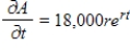 <strong>The value of an investment of $18,000 after t years in an account for which the interest rate r is compounded continuously is given by the function dollars.Write the partial derivative </strong> A) B) C) D) E)