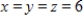 <strong>Find three positive numbers x,y,and z whose sum is 18 and the sum of the squares is a minimum. </strong> A) B) C) D) E) 