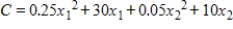 <strong>A manufacturer has an order for 1,100 units of fine paper that can be produced at two locations.Let x<sub>1</sub> and x<sub>2</sub> be the numbers of units produced at the two plants.Find the number of units that should be produced at each plant to minimize the cost if the cost function is given by </strong> A) units and units B) units and units C) units and units D) units and units E) units and units
