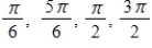 <strong>Solve the equation below for For some of the equations you should use the trigonometric identities listed in this section.Use the trace feature of a graphing utility to verify your results. </strong> A) B) C) D) E) 