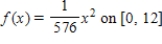 <strong>For the given probability density function,find Var(X).Round your answer to three decimal places. </strong> A) 12 B) 6.4 C) 9 D) 5.4 E) 28.8