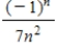 <strong>Write an expression for the nth term of the sequence , , , ,.... </strong> A) B) C) D) E)