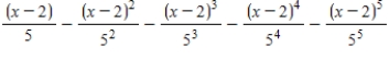 <strong>Write the first five terms of the power series </strong> A) B) C) D) E) 