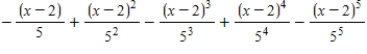 <strong>Write the first five terms of the power series </strong> A) B) C) D) E) 