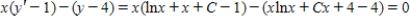 <strong>Determine whether is a solution of the differential equation </strong> A) and B) and C) and D) and E) and 