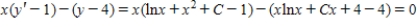 <strong>Determine whether is a solution of the differential equation </strong> A) and B) and C) and D) and E) and 