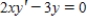 <strong>Some of the curves corresponding to different values of C in general solution of the differential equation , are shown in the figure given below.Find the particular solution that passes through the points plotted on the graph. </strong> A) B) C) D) E) 