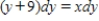 <strong>Write the the differential equation by separating the variables. </strong> A) B) C) D) E) 