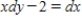 <strong>Write the the differential equation by separating the variables. </strong> A) B) C) D) No, the variables cannot be separated E) 